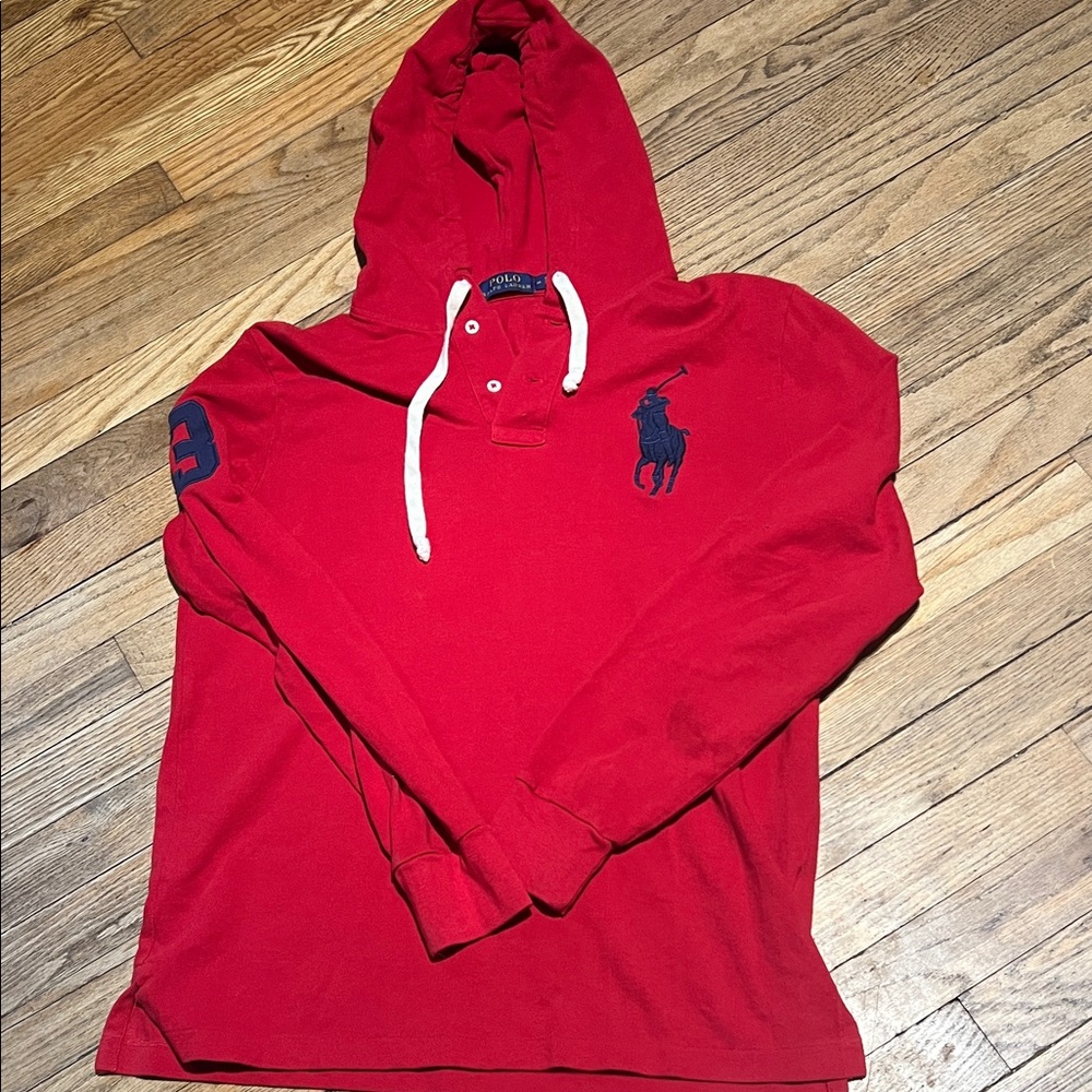 Polo by Ralph Lauren Red Men's Hoodie Shirt